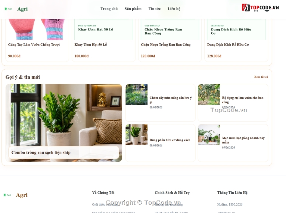 nông nghiệp,web sản phẩm,web bán sản phẩm
